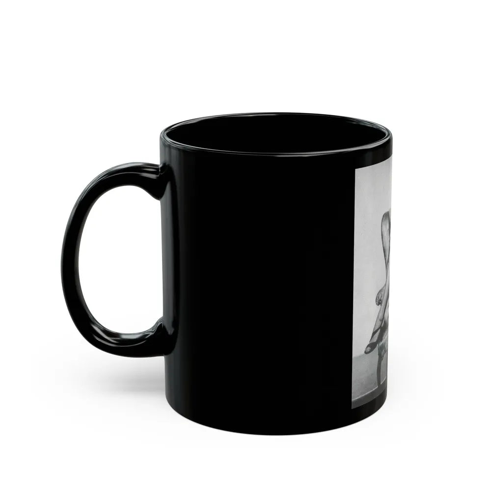 Sheree North #48 (Vintage Female Icon) Black Coffee Mug-Go Mug Yourself