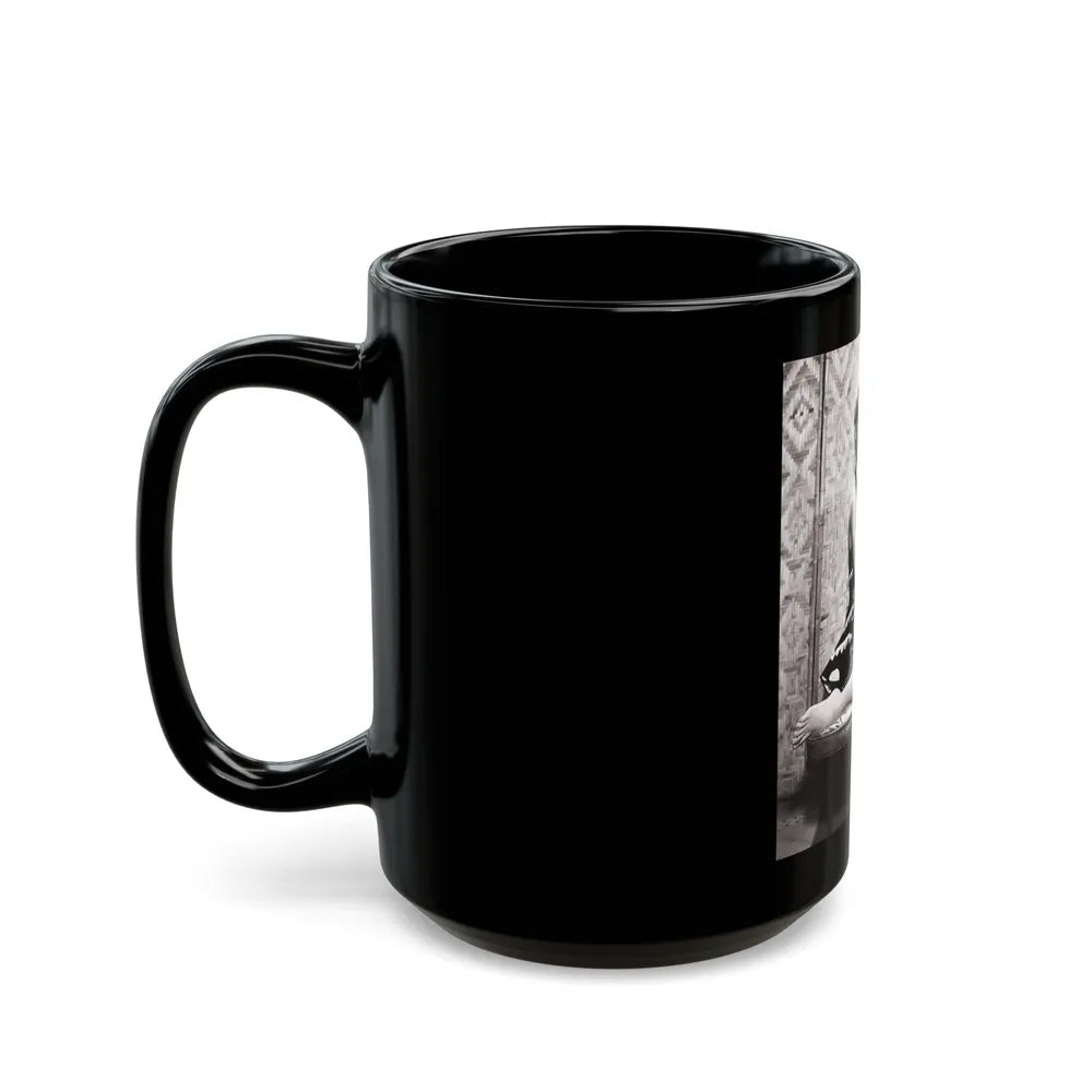 Sheree North #67 (Vintage Female Icon) Black Coffee Mug-Go Mug Yourself