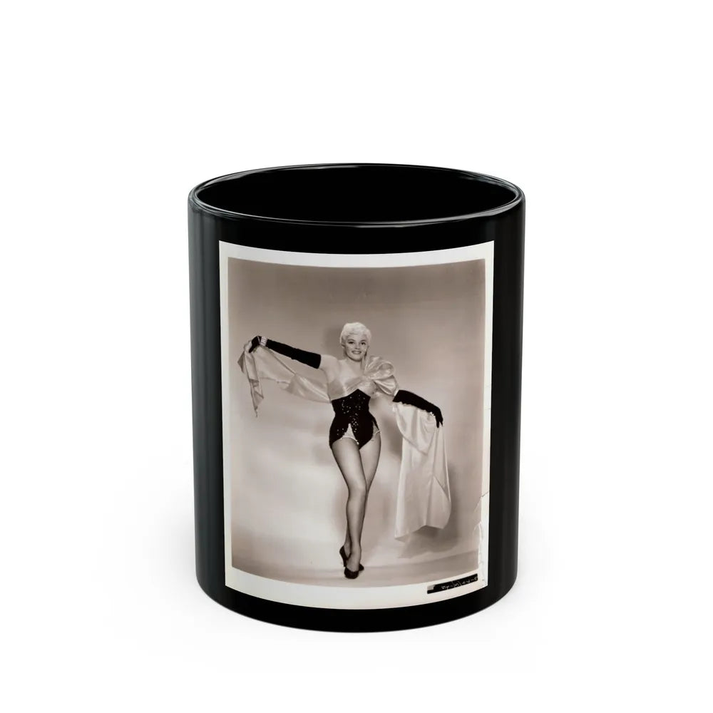 Sheree North #70 (Vintage Female Icon) Black Coffee Mug-11oz-Go Mug Yourself