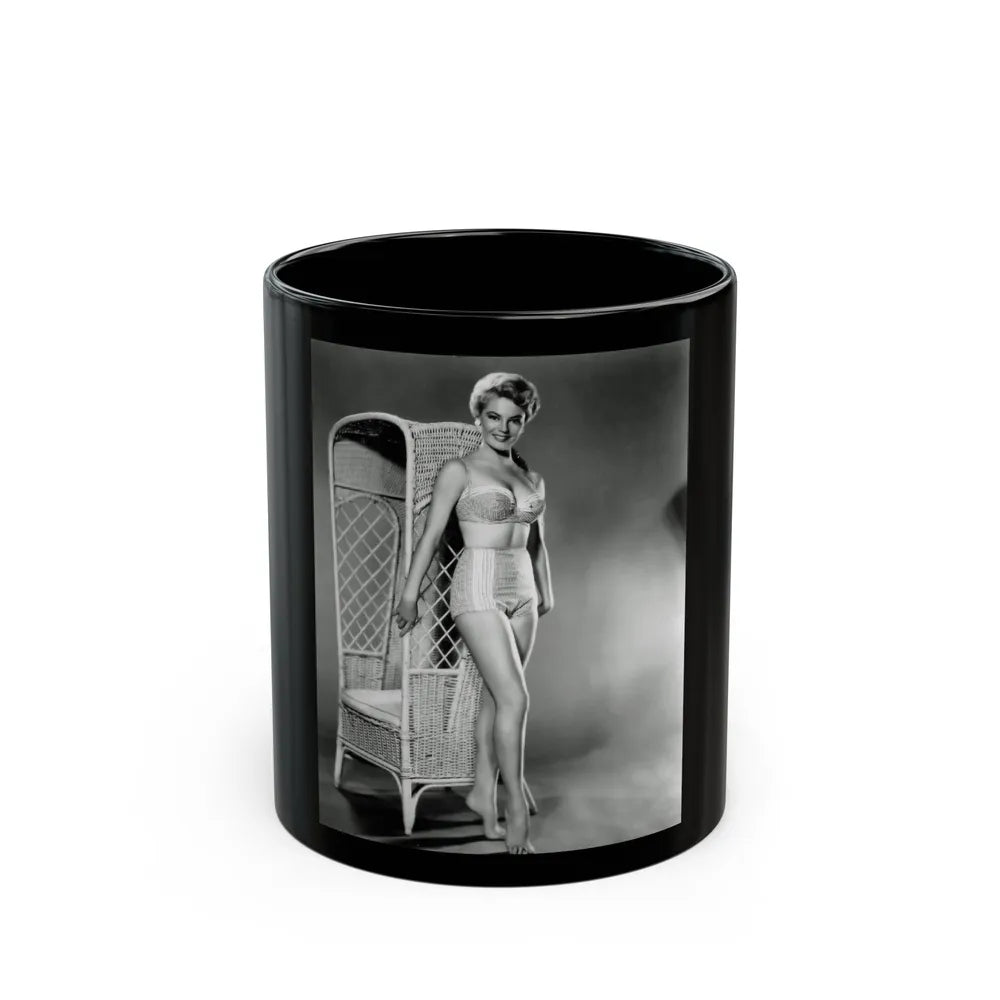 Sheree North #93 (Vintage Female Icon) Black Coffee Mug-11oz-Go Mug Yourself