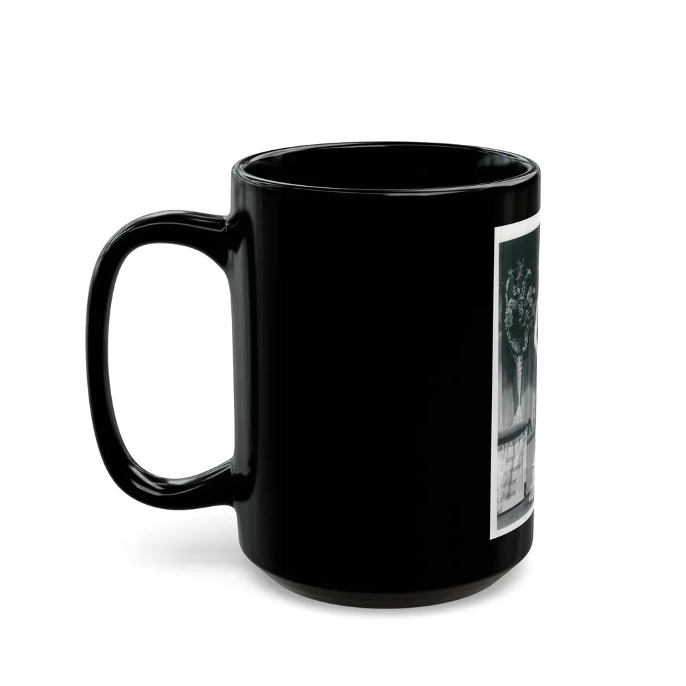Sheree North #95 (Vintage Female Icon) Black Coffee Mug-Go Mug Yourself