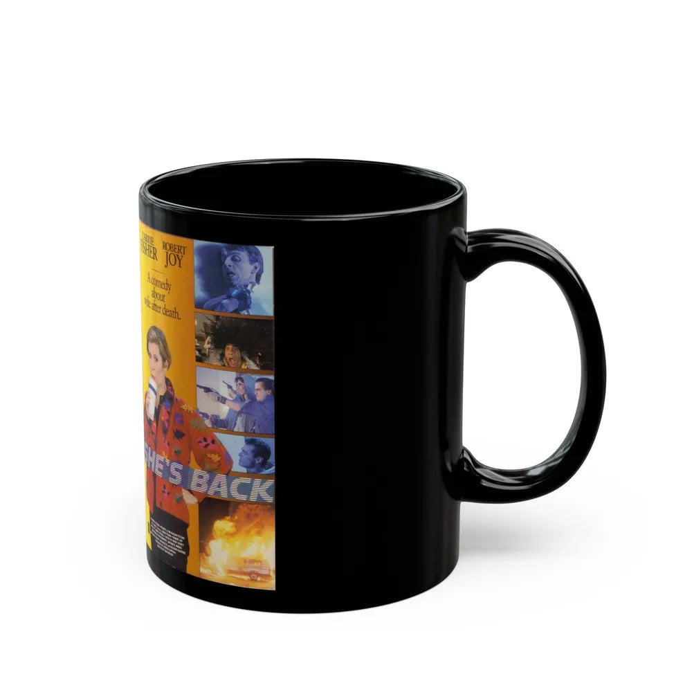SHES BACK (VHS COVER) - Black Coffee Mug-Go Mug Yourself