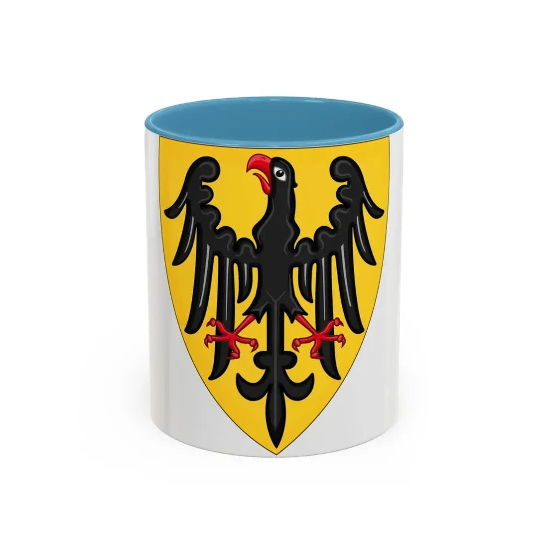 Shield and Coat of Arms of the Holy Roman Emperor (c.1200-c.1300) - Accent Coffee Mug 11oz Light Blue - Go Mug Yourself