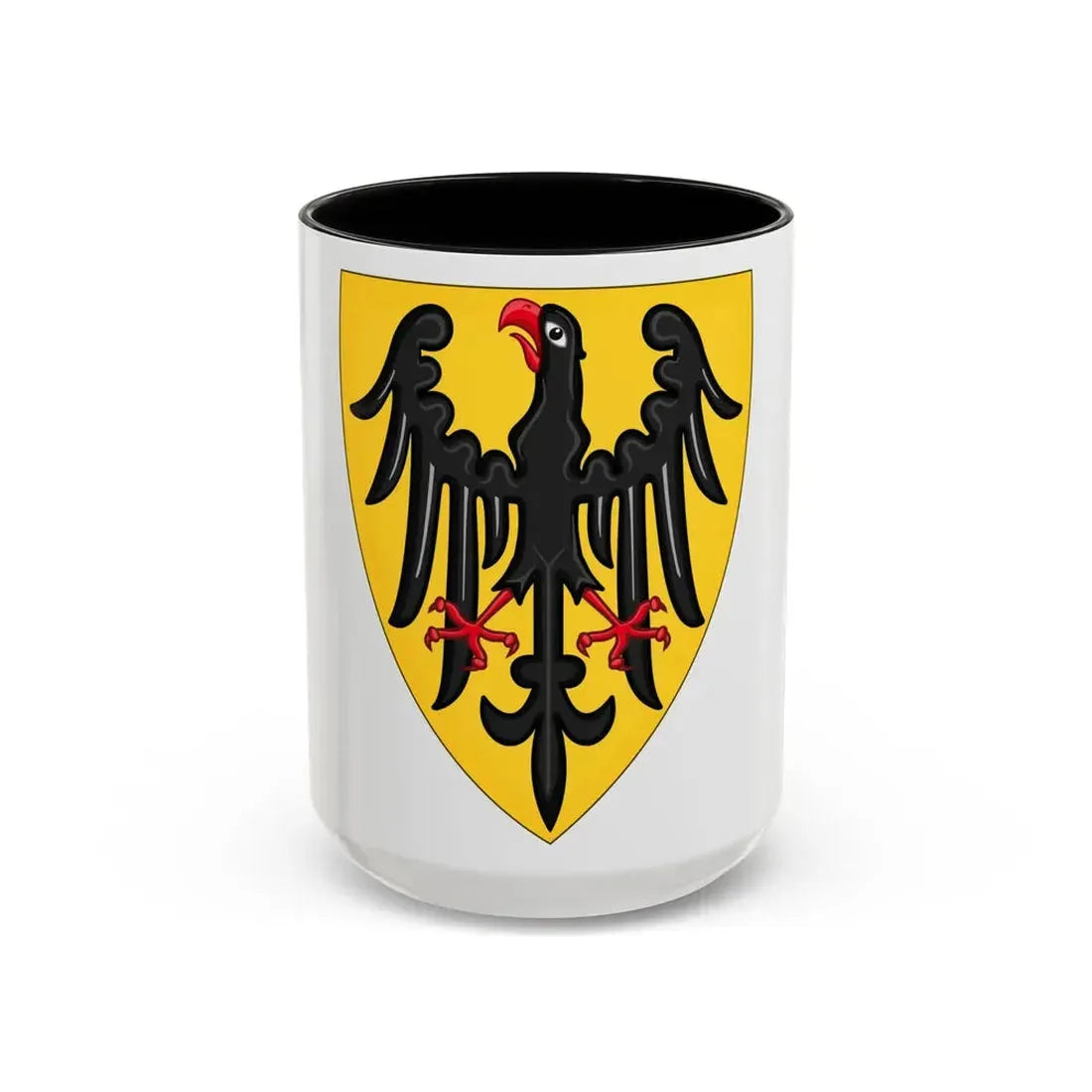 Shield and Coat of Arms of the Holy Roman Emperor (c.1200-c.1300) - Accent Coffee Mug 15oz Black - Go Mug Yourself