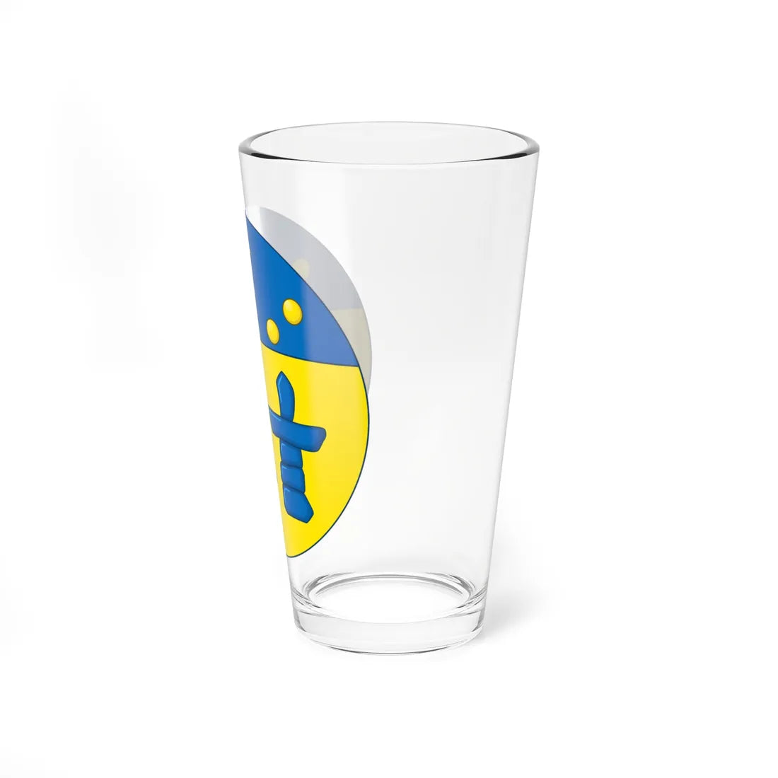 Shield of arms of Nunavut (Canada) (Coat of Arms) Pint Glass 16oz - Go Mug Yourself