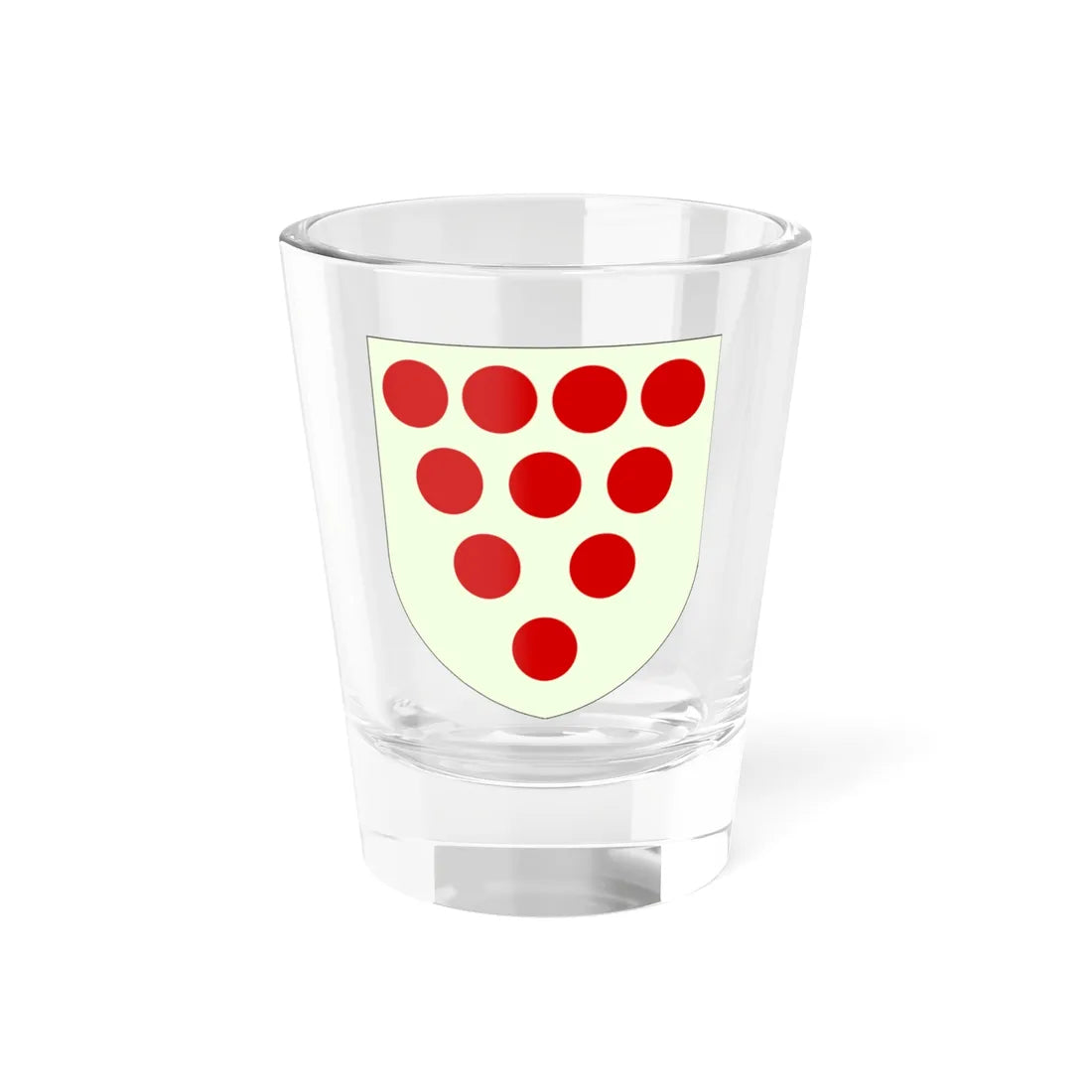 Shield of the Diocese of Worcester (England) (Coat of Arms) Shot Glass 1.5oz - Go Mug Yourself