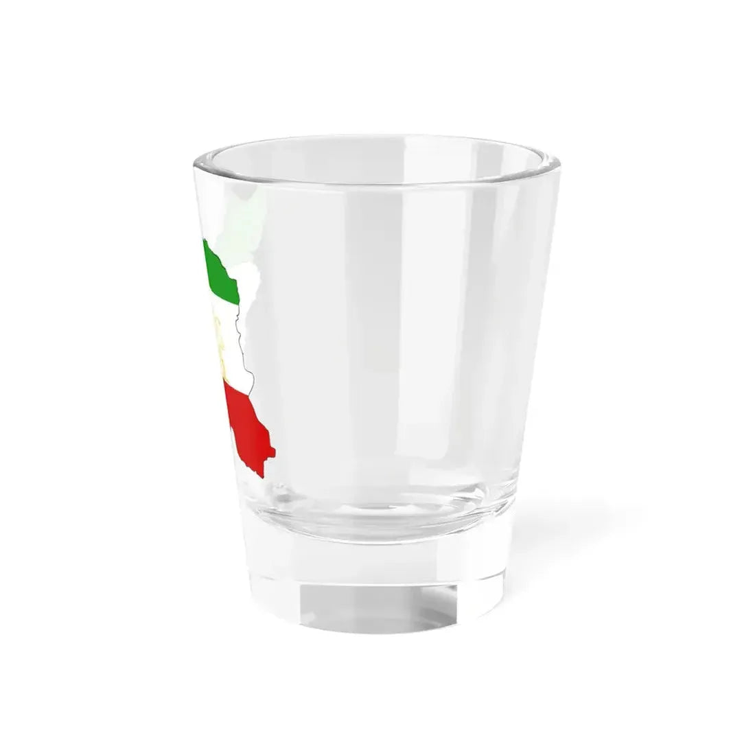 Shir-o-Khorshid Flag of Iran in map (Iran) Shot Glass 1.5oz - Go Mug Yourself