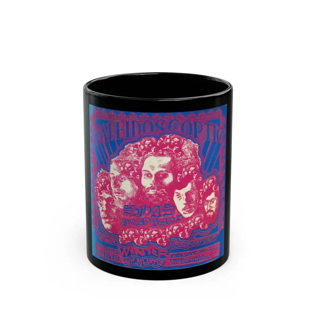 Shivas Headband (Music Poster) Black Coffee Mug 11oz - Go Mug Yourself