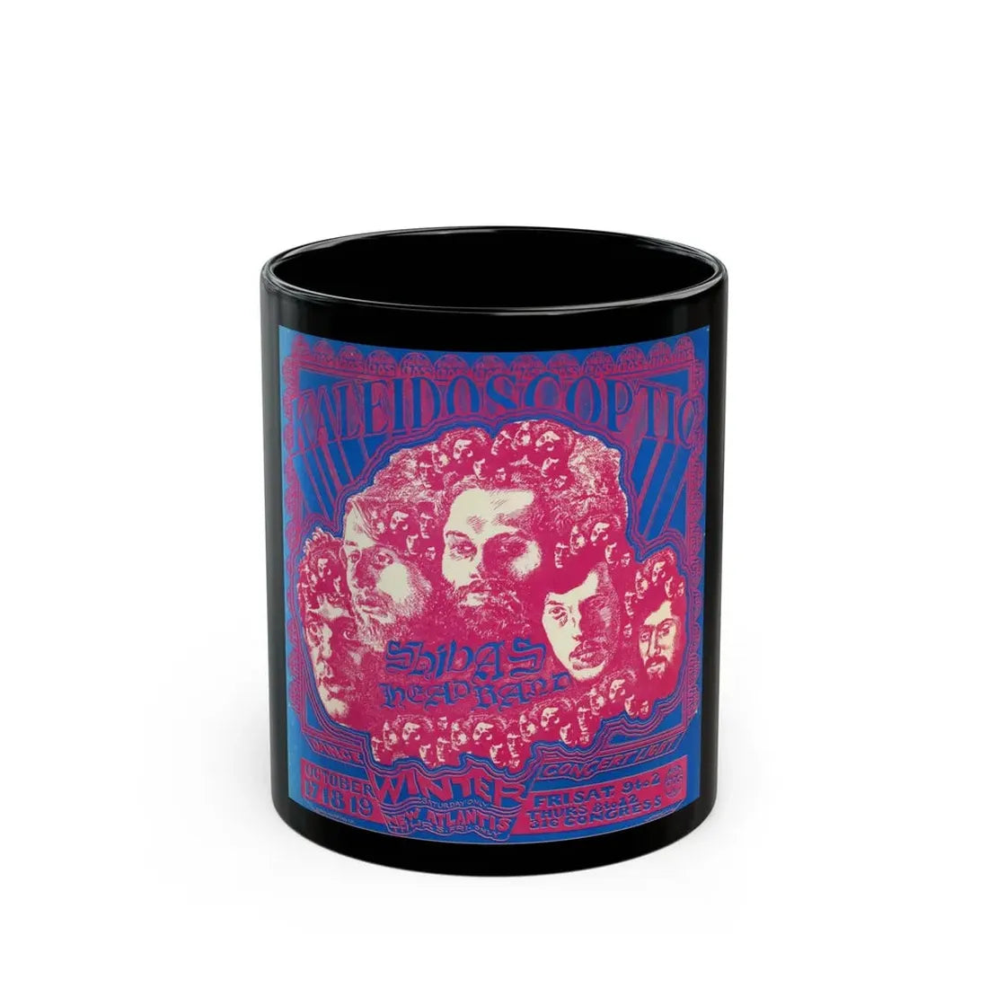 Shivas Headband (Music Poster) Black Coffee Mug 11oz - Go Mug Yourself