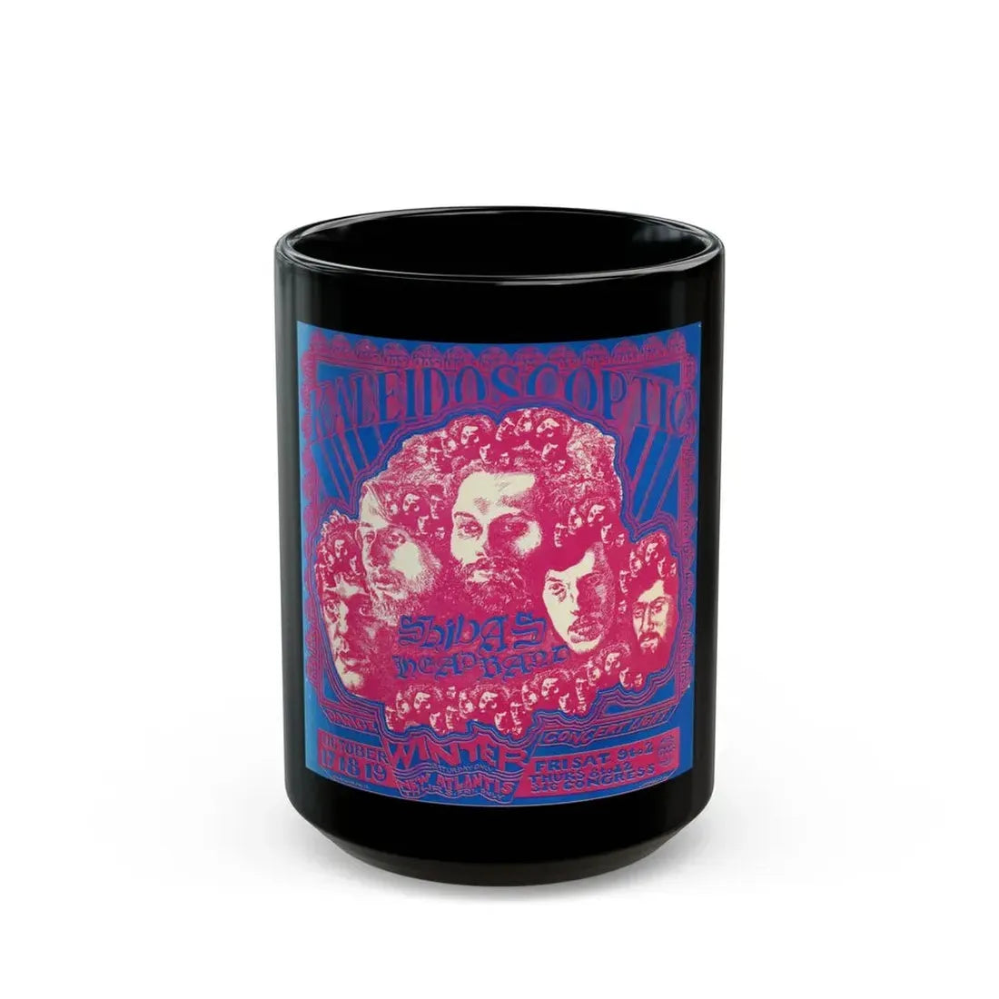 Shivas Headband (Music Poster) Black Coffee Mug 15oz - Go Mug Yourself