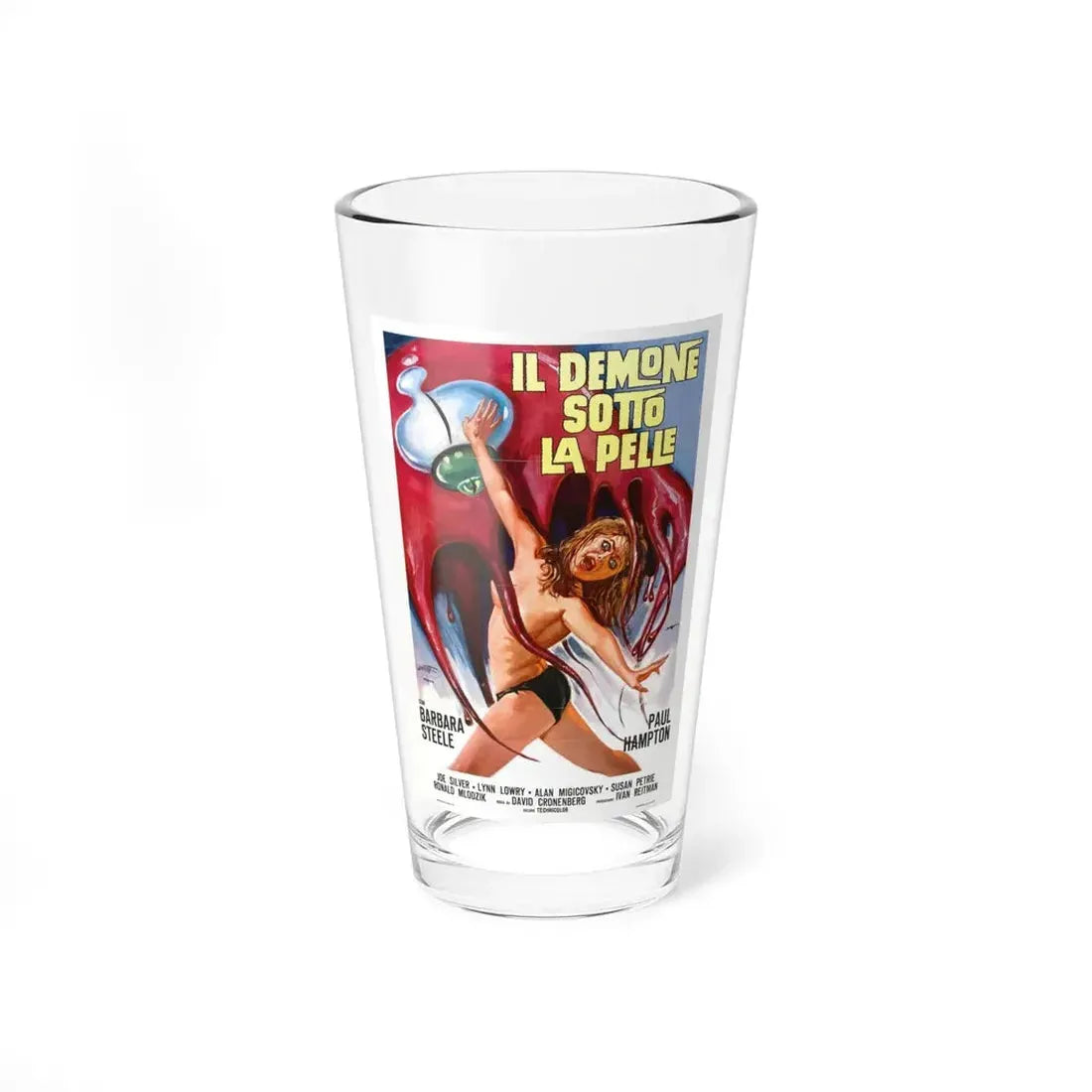 SHIVERS (ITALIAN) 1975 Movie Poster - Pint Glass 16oz 16oz - Go Mug Yourself