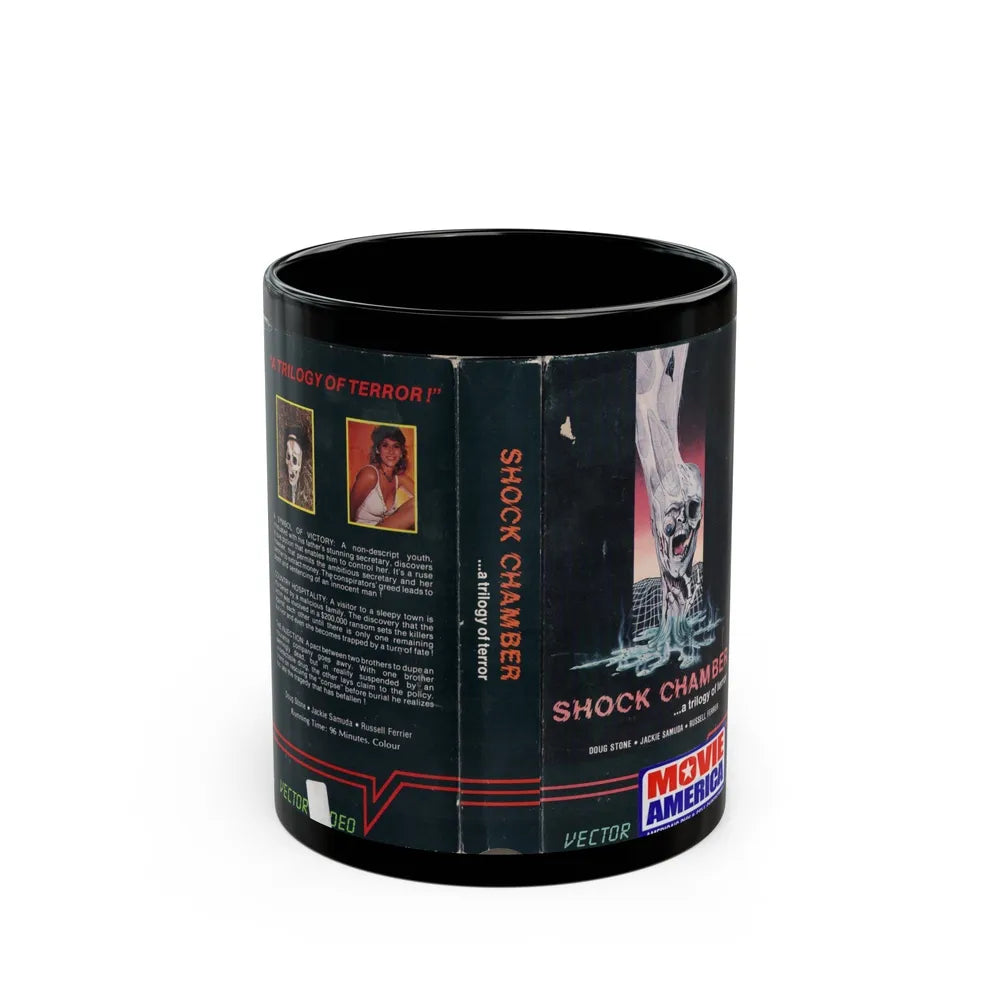 SHOCK CHAMBER (VHS COVER) - Black Coffee Mug-11oz-Go Mug Yourself