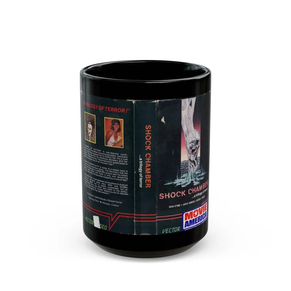 SHOCK CHAMBER (VHS COVER) - Black Coffee Mug-15oz-Go Mug Yourself