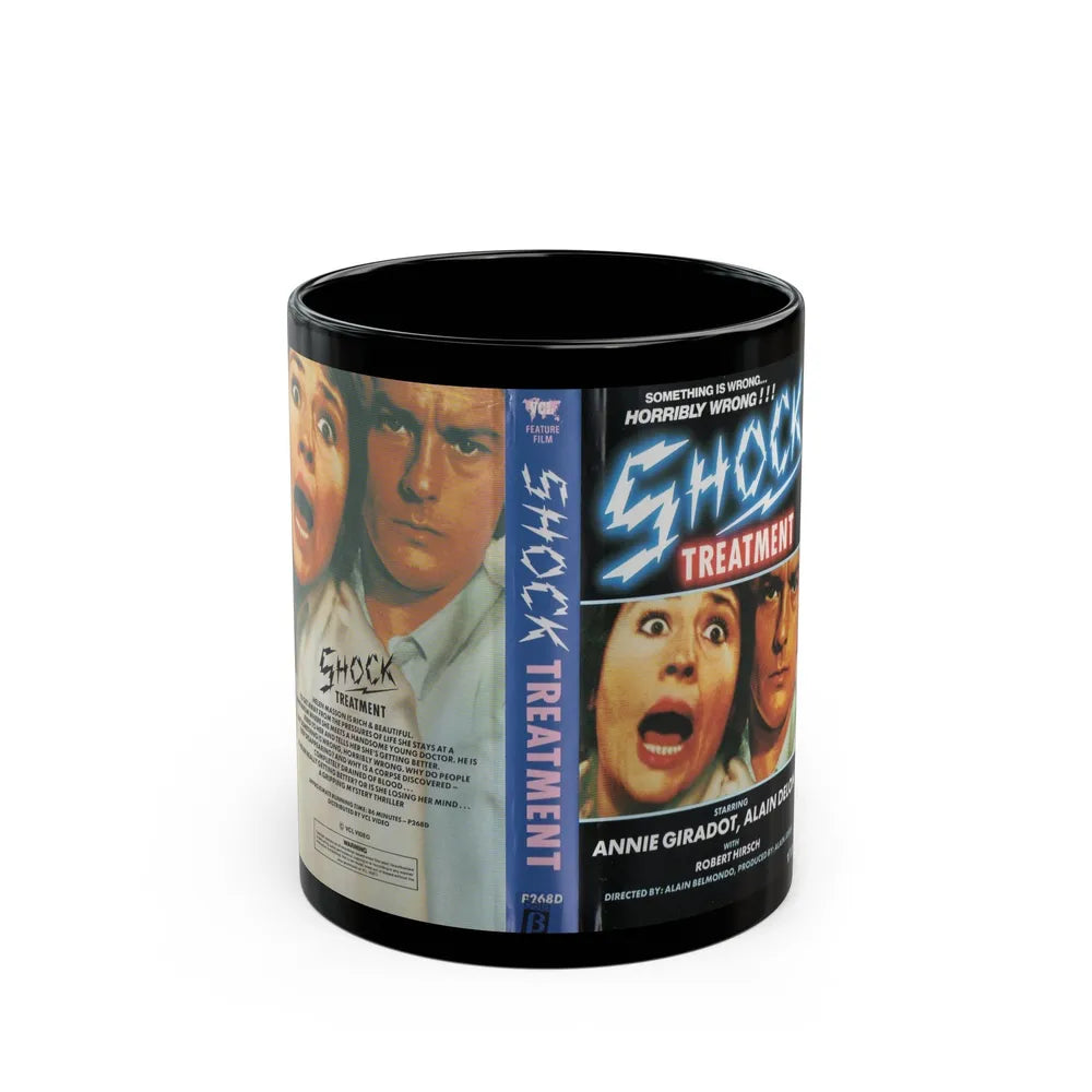SHOCK TREATMENT (VHS COVER) - Black Coffee Mug-11oz-Go Mug Yourself