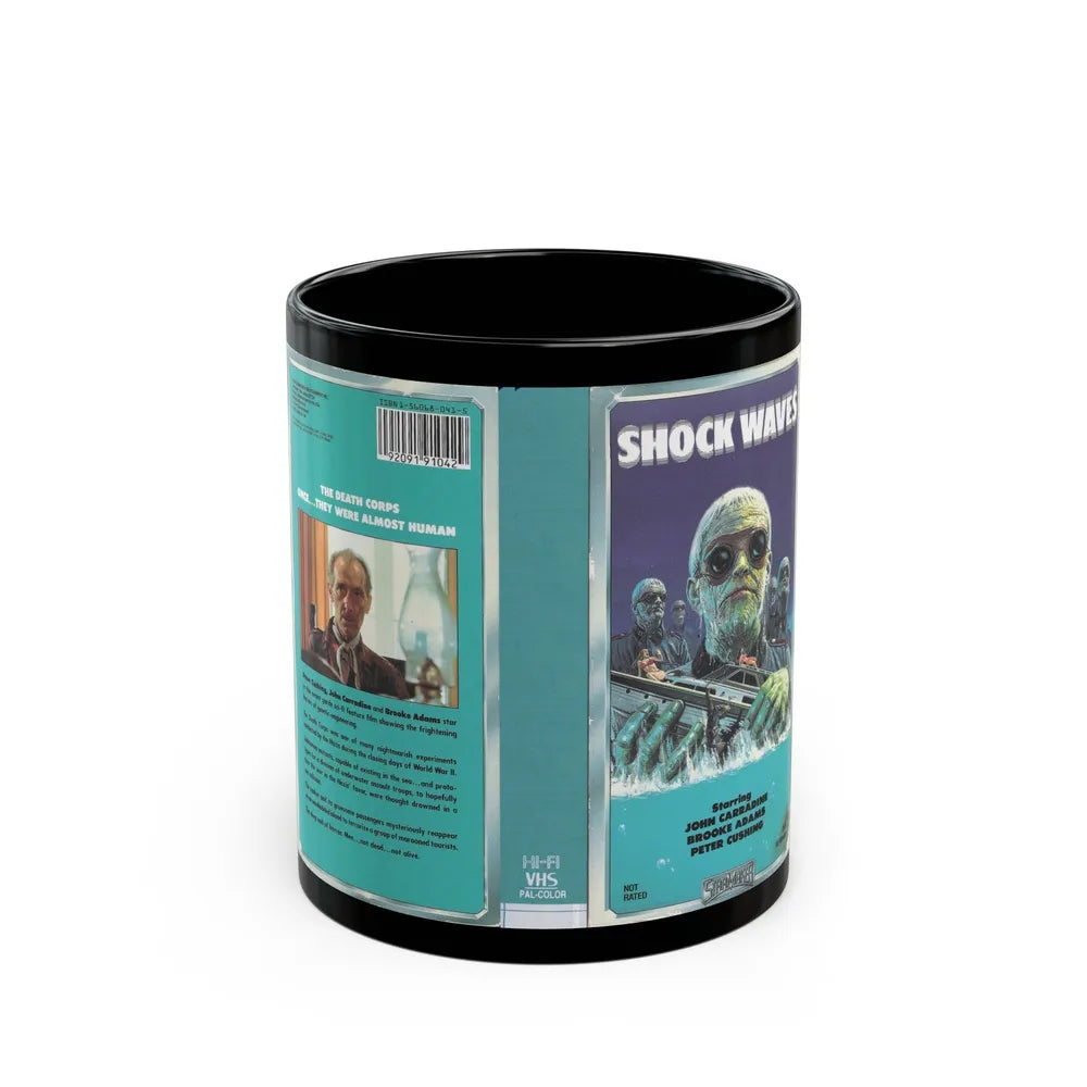 SHOCK WAVES (VHS COVER) - Black Coffee Mug-11oz-Go Mug Yourself