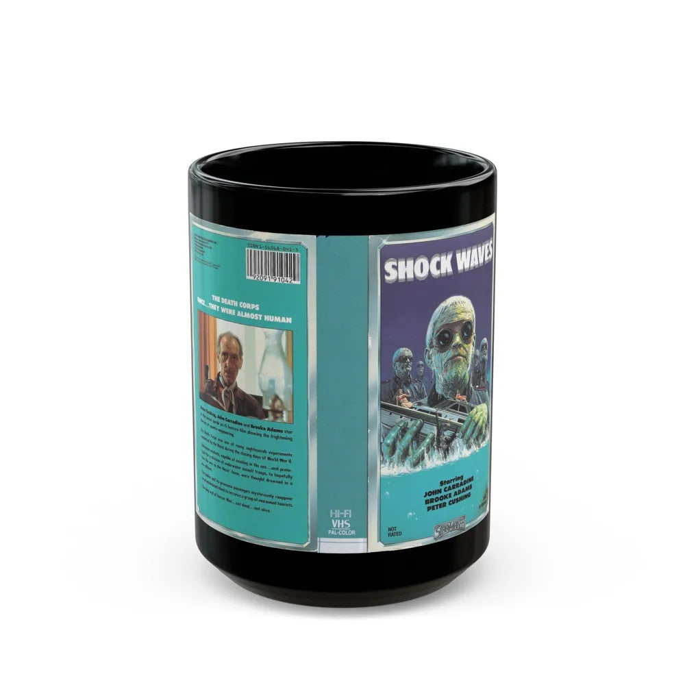 SHOCK WAVES (VHS COVER) - Black Coffee Mug-15oz-Go Mug Yourself