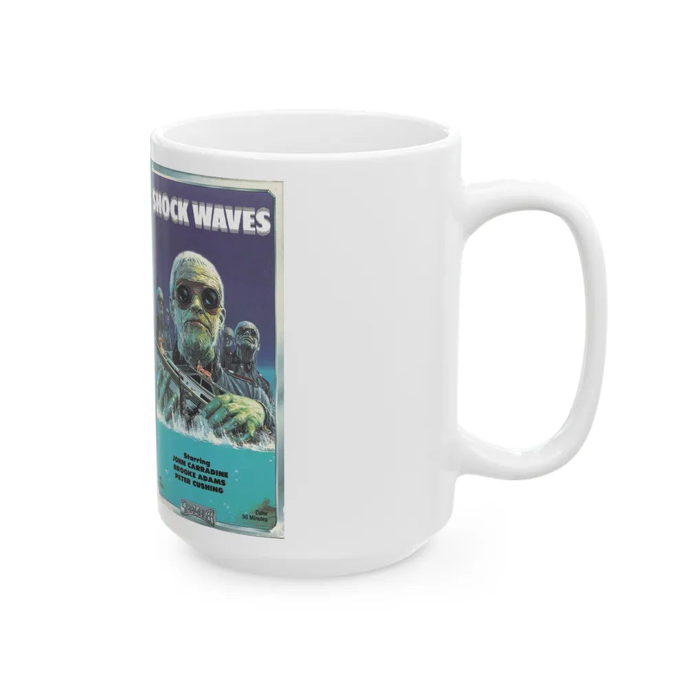 SHOCK WAVES (VHS COVER) - White Coffee Mug-Go Mug Yourself