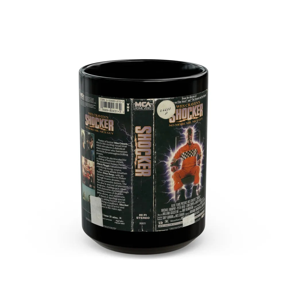 SHOCKER (VHS COVER) - Black Coffee Mug-15oz-Go Mug Yourself