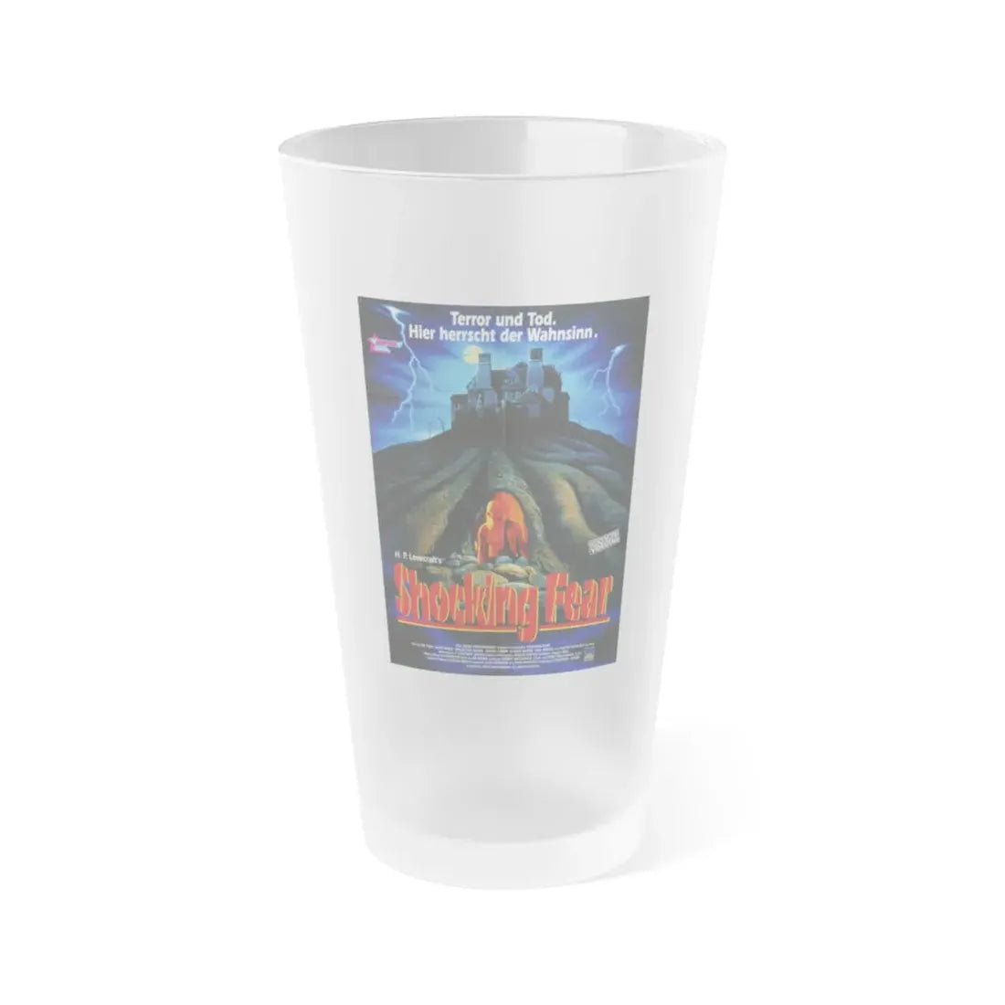 SHOCKING FEAR (LURKING FEAR) 1994 Movie Poster - Frosted Pint Glass 16oz 16oz Frosted - Go Mug Yourself