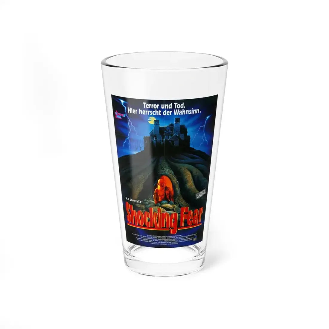 SHOCKING FEAR (LURKING FEAR) 1994 Movie Poster - Pint Glass 16oz 16oz - Go Mug Yourself