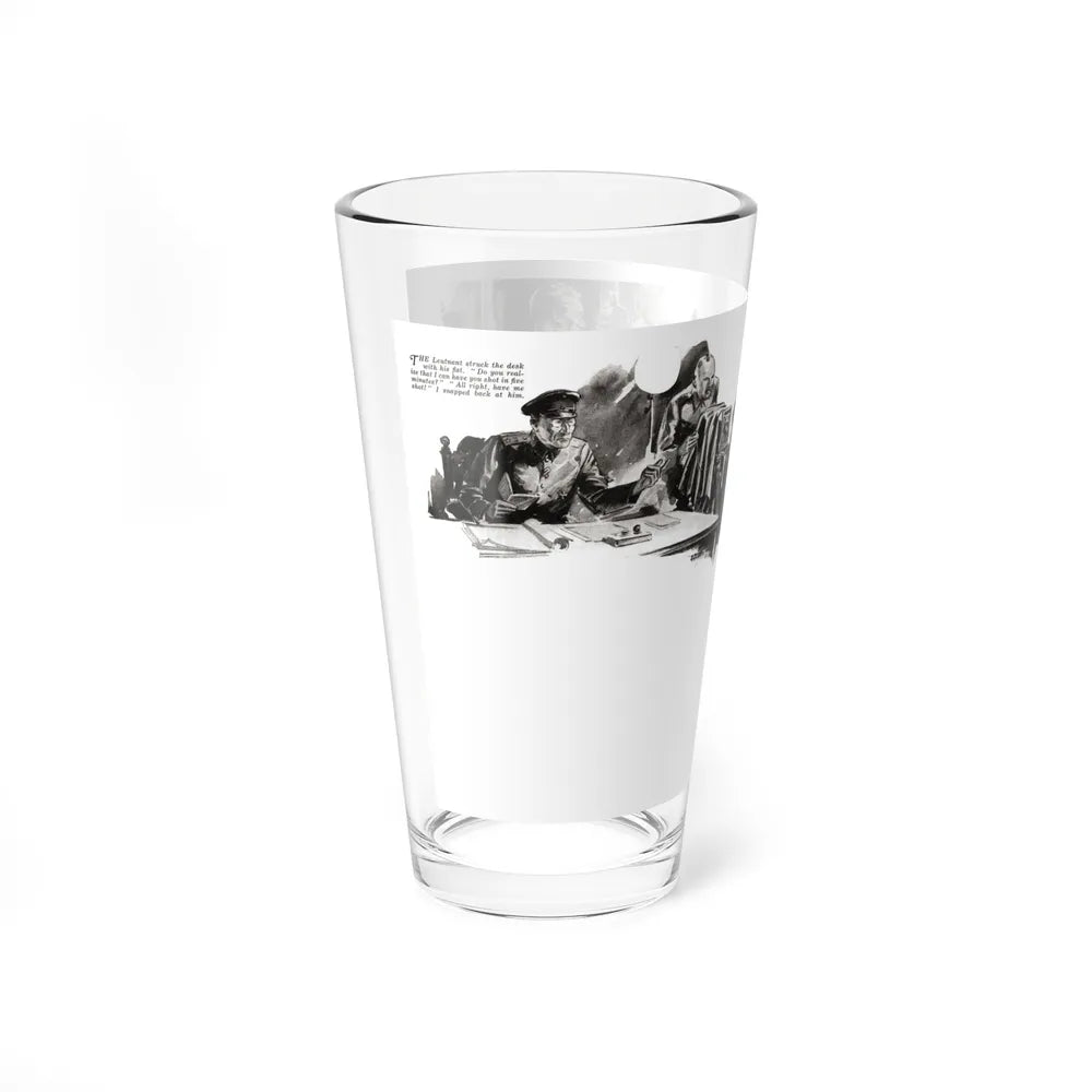Shoot and Be Damned, part 2, Liberty, July 9, 1932 (Magazine Illustration) Pint Glass 16oz - Go Mug Yourself