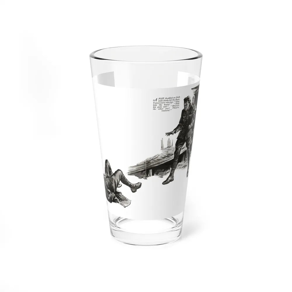 Shoot and Be Damned, part 5, Liberty, July 30, 1932 (Magazine Illustration) Pint Glass 16oz 16oz - Go Mug Yourself