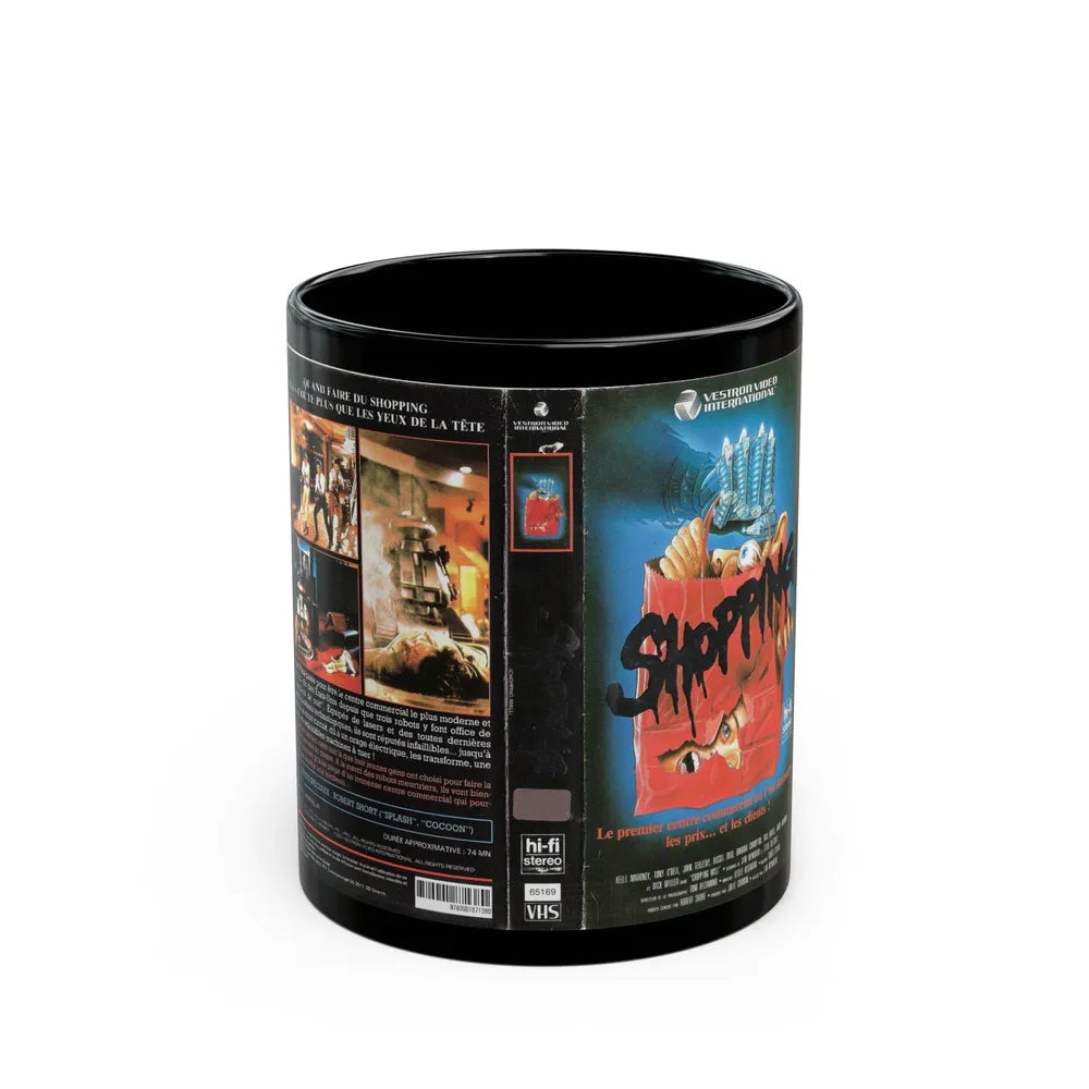 SHOPPING (VHS COVER) - Black Coffee Mug-11oz-Go Mug Yourself