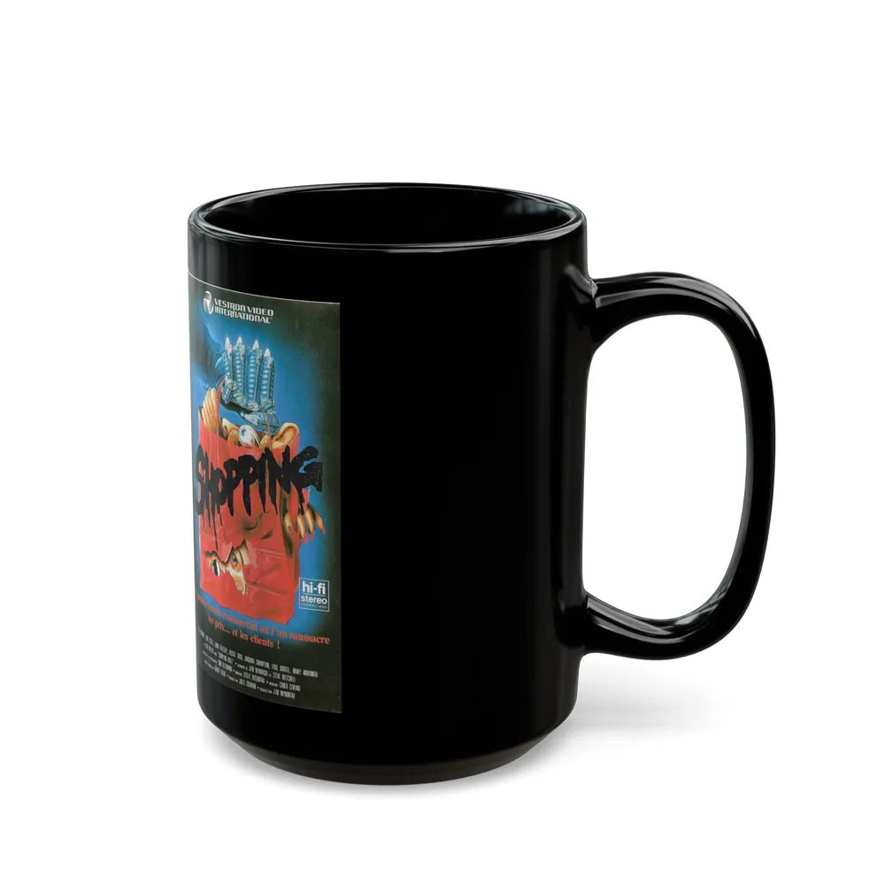 SHOPPING (VHS COVER) - Black Coffee Mug-Go Mug Yourself