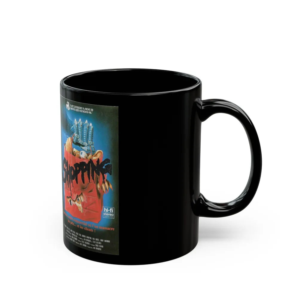 SHOPPING (VHS COVER) - Black Coffee Mug-Go Mug Yourself