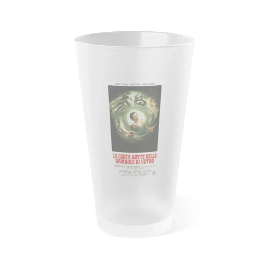 SHORT NIGHT OF GLASS DOLLS (ITALIAN) 1971 Movie Poster - Frosted Pint Glass 16oz Default Title - Go Mug Yourself