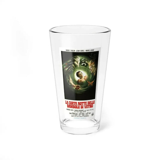 SHORT NIGHT OF GLASS DOLLS (ITALIAN) 1971 Movie Poster - Pint Glass 16oz 16oz - Go Mug Yourself