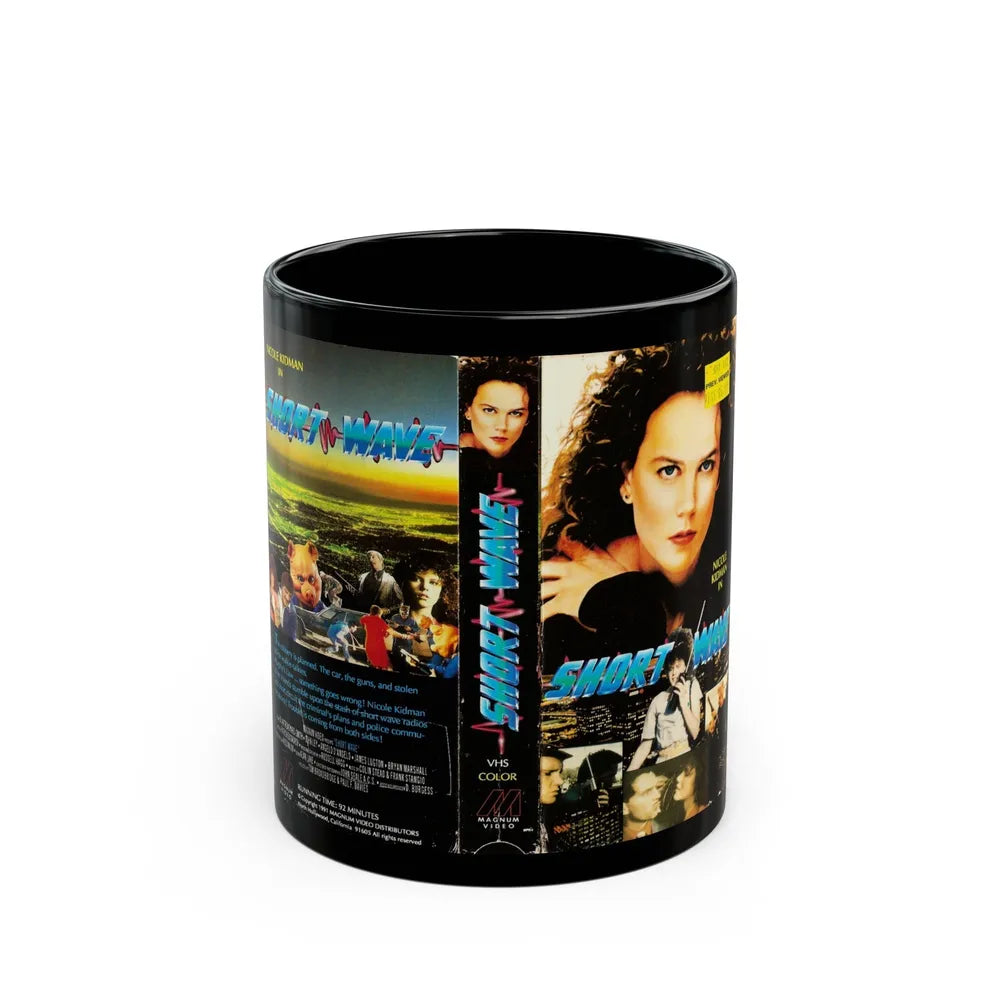 SHORT WAVE (VHS COVER) - Black Coffee Mug-11oz-Go Mug Yourself