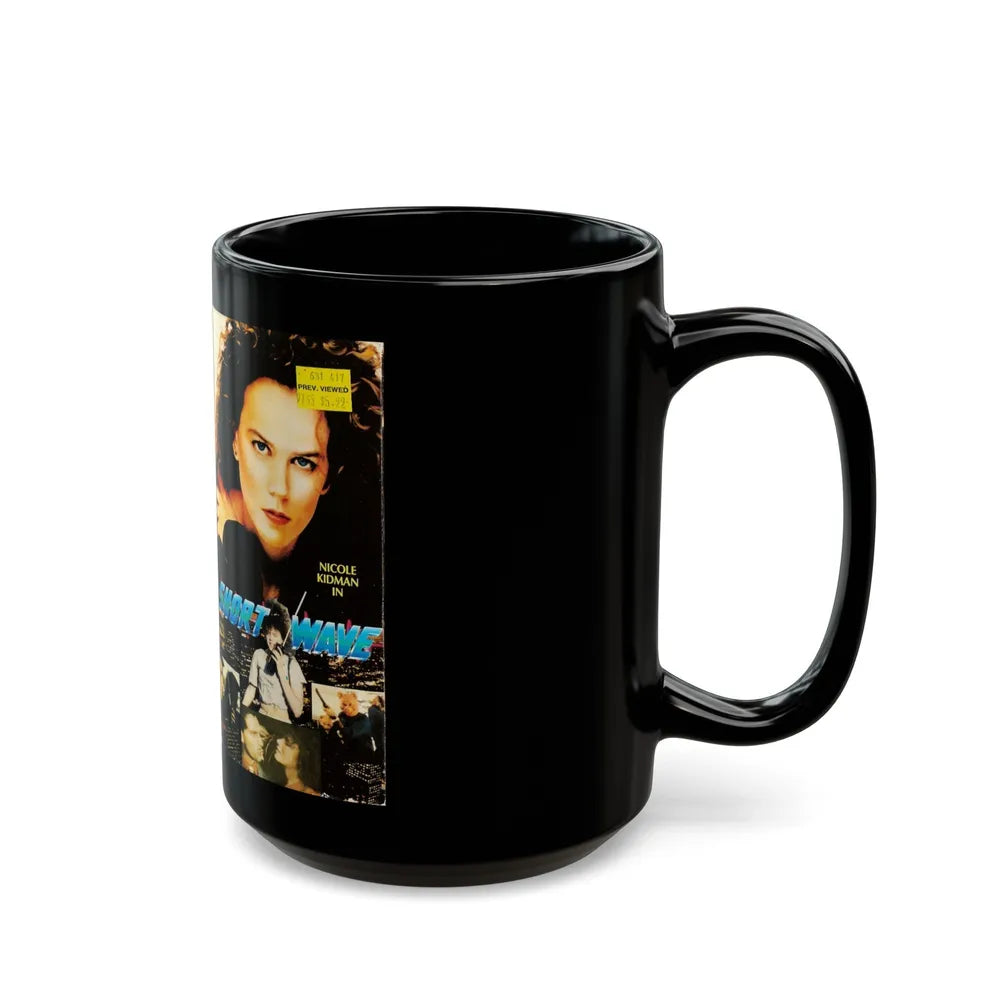 SHORT WAVE (VHS COVER) - Black Coffee Mug-Go Mug Yourself