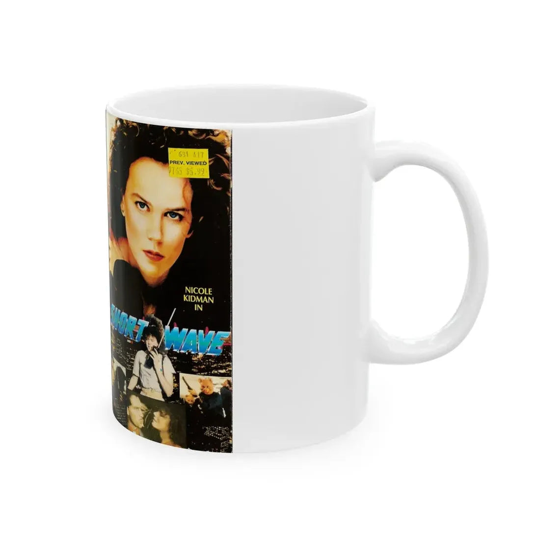 SHORT WAVE (VHS COVER) - White Coffee Mug - Go Mug Yourself