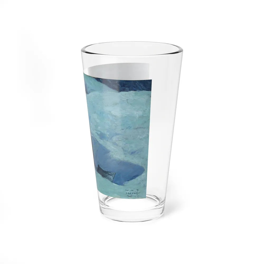 Shoveling Out, Saturday Evening Post story illustration, 1924 (Magazine Illustration) Pint Glass 16oz - Go Mug Yourself