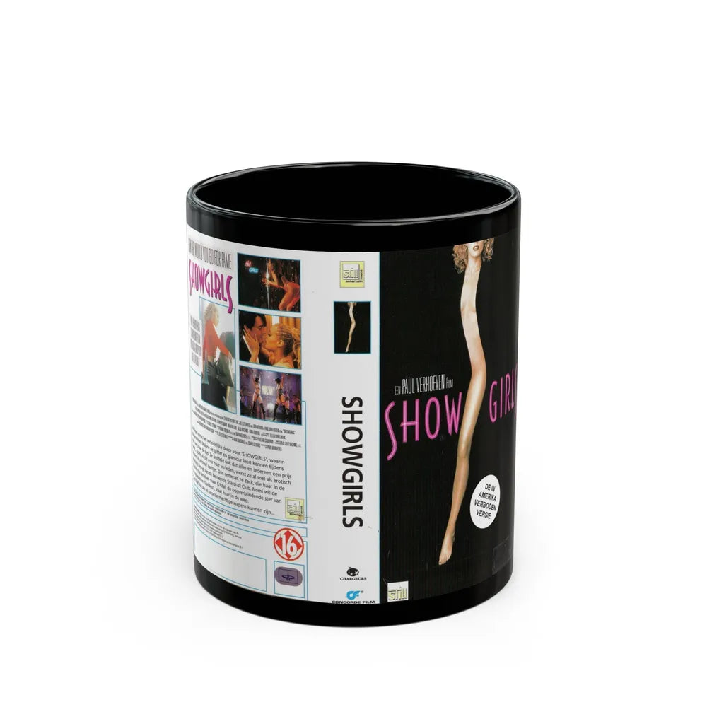 SHOW GIRLS (VHS COVER) - Black Coffee Mug-11oz-Go Mug Yourself