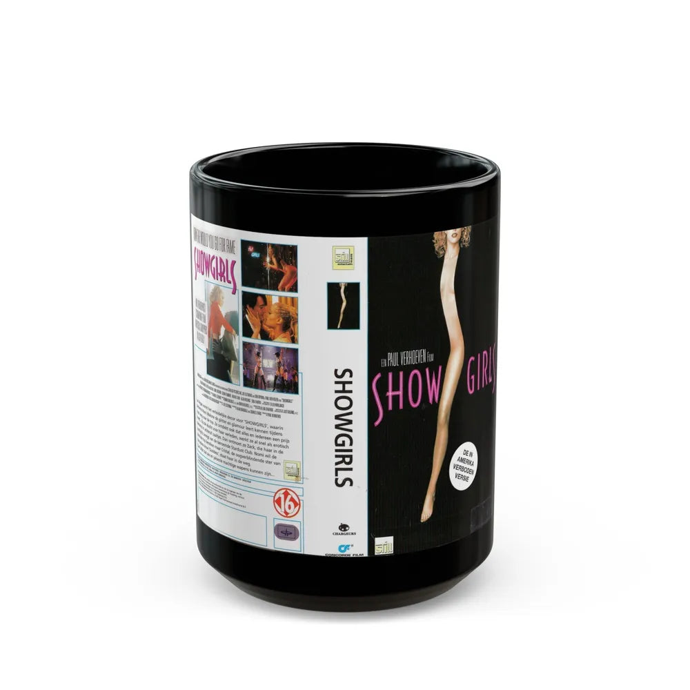 SHOW GIRLS (VHS COVER) - Black Coffee Mug-15oz-Go Mug Yourself