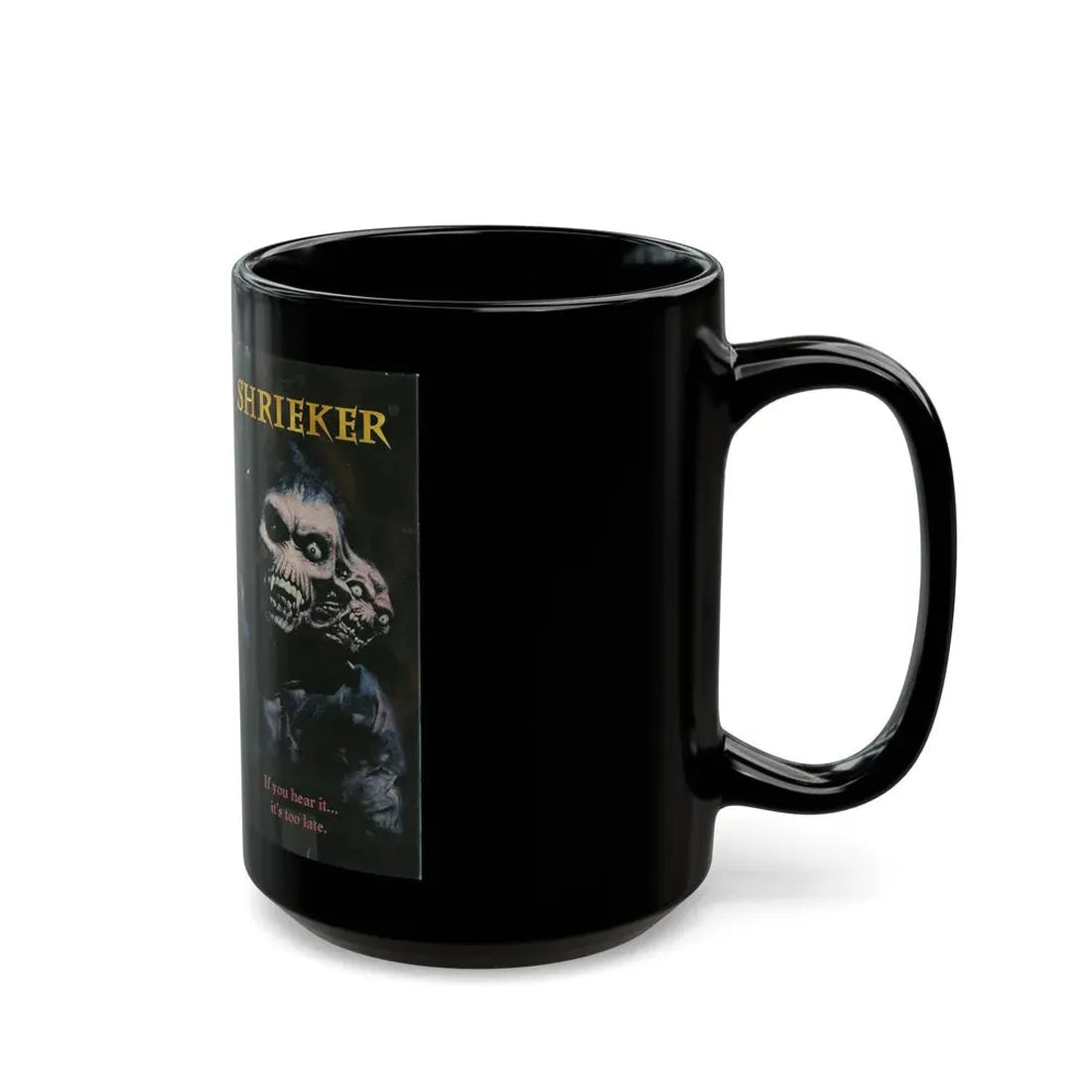 SHRIEKER FULL MOON PICTURES (VHS COVER) - Black Coffee Mug - Go Mug Yourself