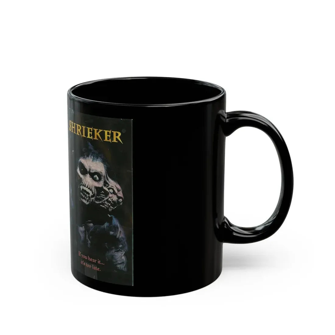SHRIEKER FULL MOON PICTURES (VHS COVER) - Black Coffee Mug - Go Mug Yourself