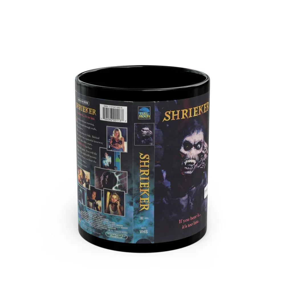 SHRIEKER (VHS COVER) - Black Coffee Mug-11oz-Go Mug Yourself