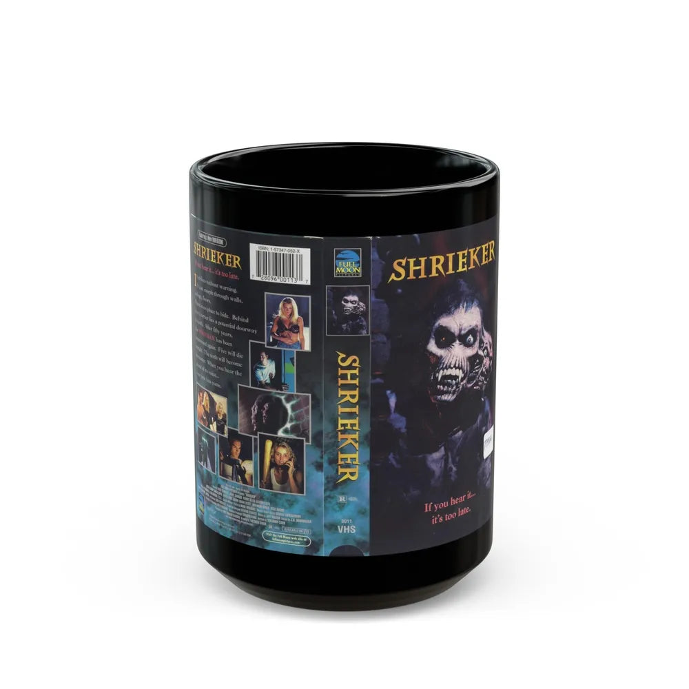SHRIEKER (VHS COVER) - Black Coffee Mug-15oz-Go Mug Yourself