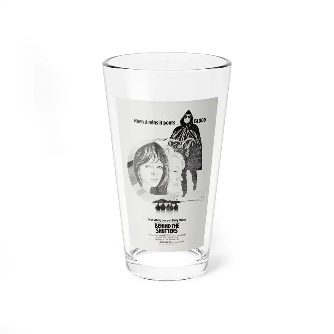 SHUTTERS (THE CORRUPTION OF CHRIS MILLER) 1973 Movie Poster - Pint Glass 16oz 16oz - Go Mug Yourself