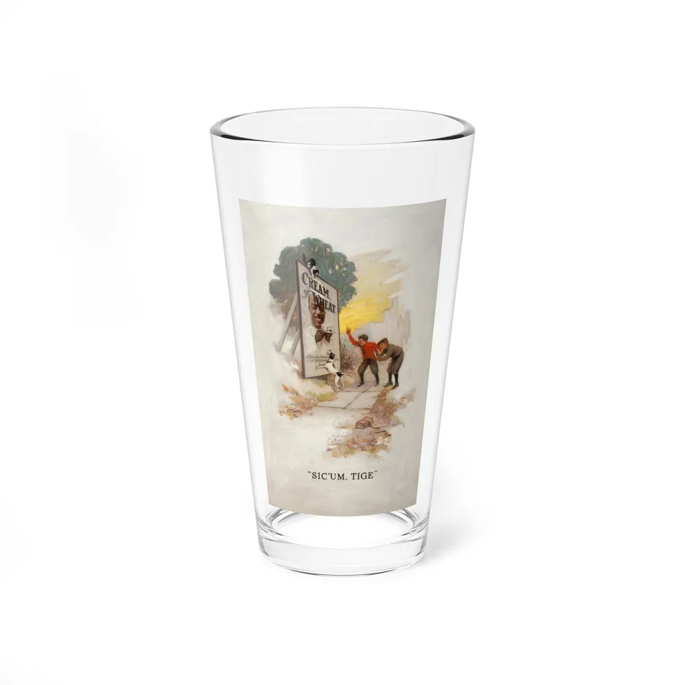 Sic'um, Tige, Cream of Wheat ad illustration, 1913 (Magazine Illustration) Pint Glass 16oz 16oz - Go Mug Yourself