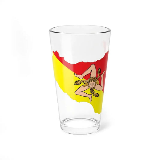 Sicily-Flagmap (Italy) Pint Glass 16oz 16oz - Go Mug Yourself