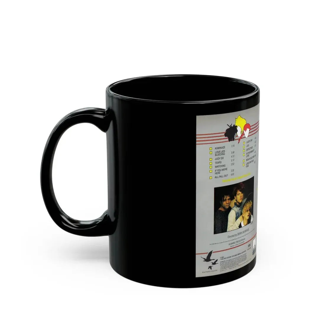 SIDE KICKS THE MOVIE THOMPSON TWINS (VHS COVER) - Black Coffee Mug - Go Mug Yourself