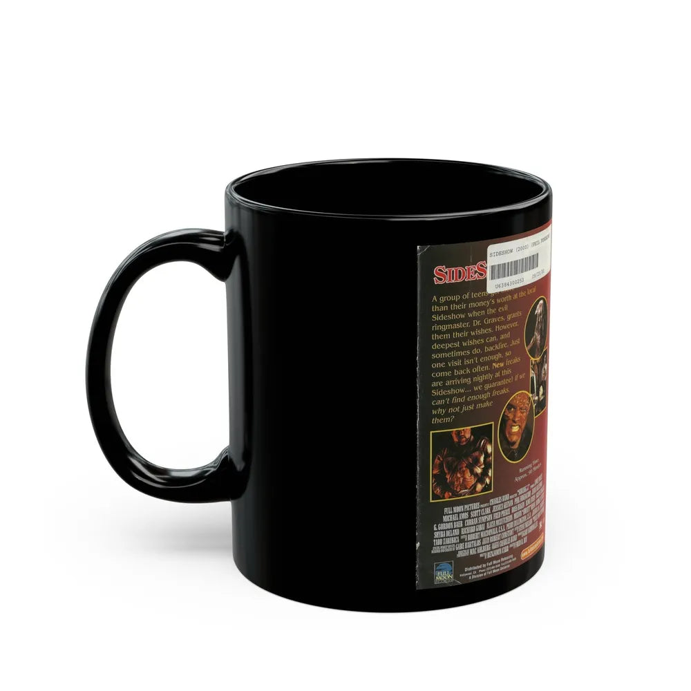SIDESHOW FULL MOON PICTURES (VHS COVER) - Black Coffee Mug-Go Mug Yourself