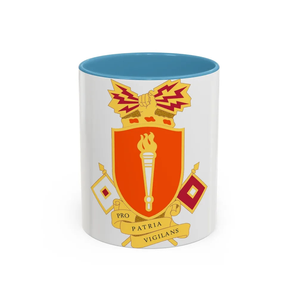 Signal Center and Fort Gordon and School 2 (U.S. Army) Accent Coffee Mug 11oz Light Blue - Go Mug Yourself