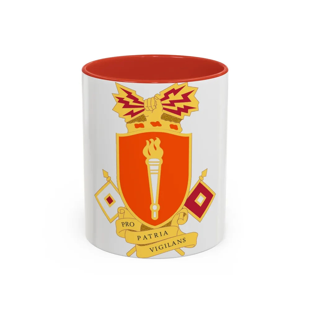 Signal Center and Fort Gordon and School 2 (U.S. Army) Accent Coffee Mug 11oz Red - Go Mug Yourself