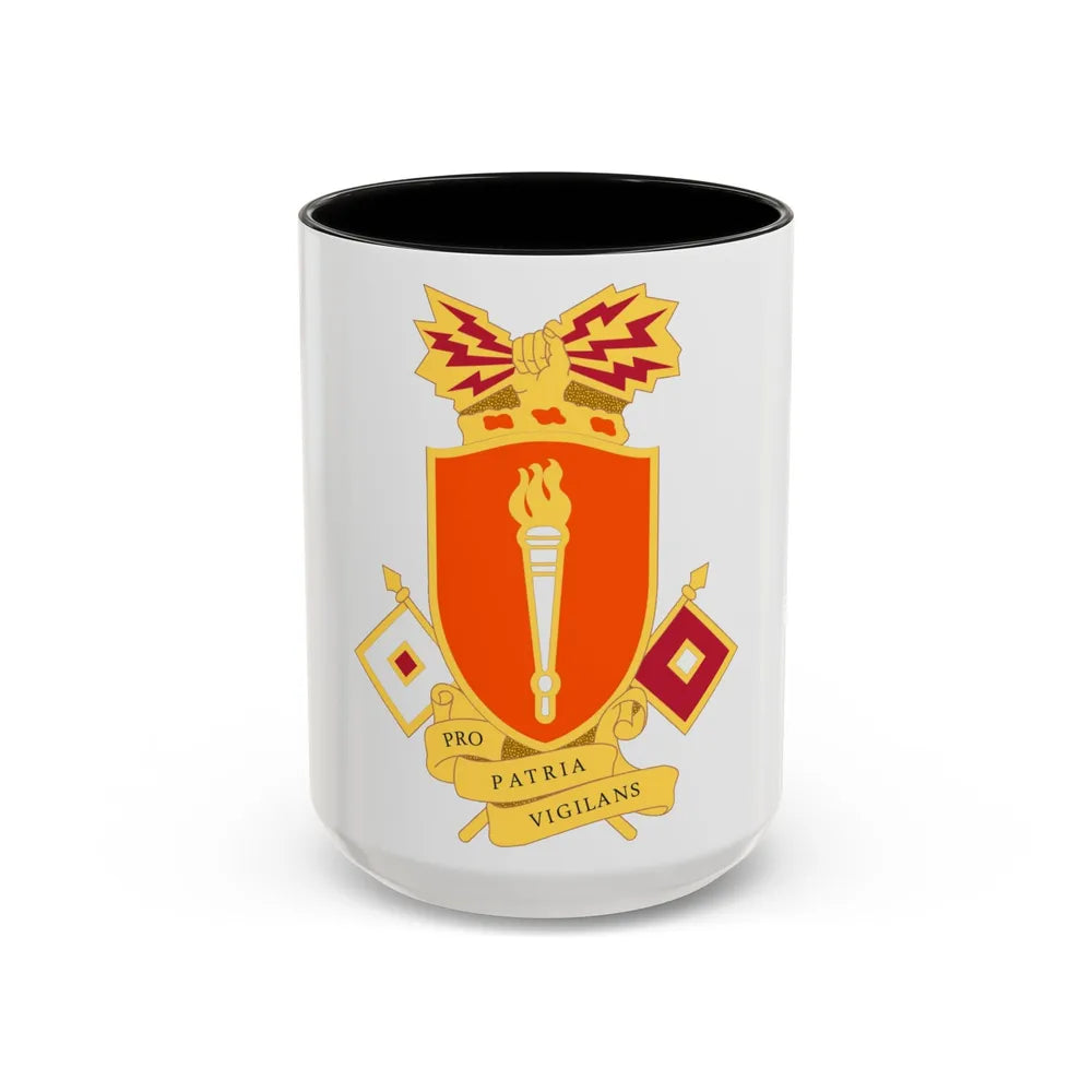 Signal Center and Fort Gordon and School 2 (U.S. Army) Accent Coffee Mug 15oz Black - Go Mug Yourself