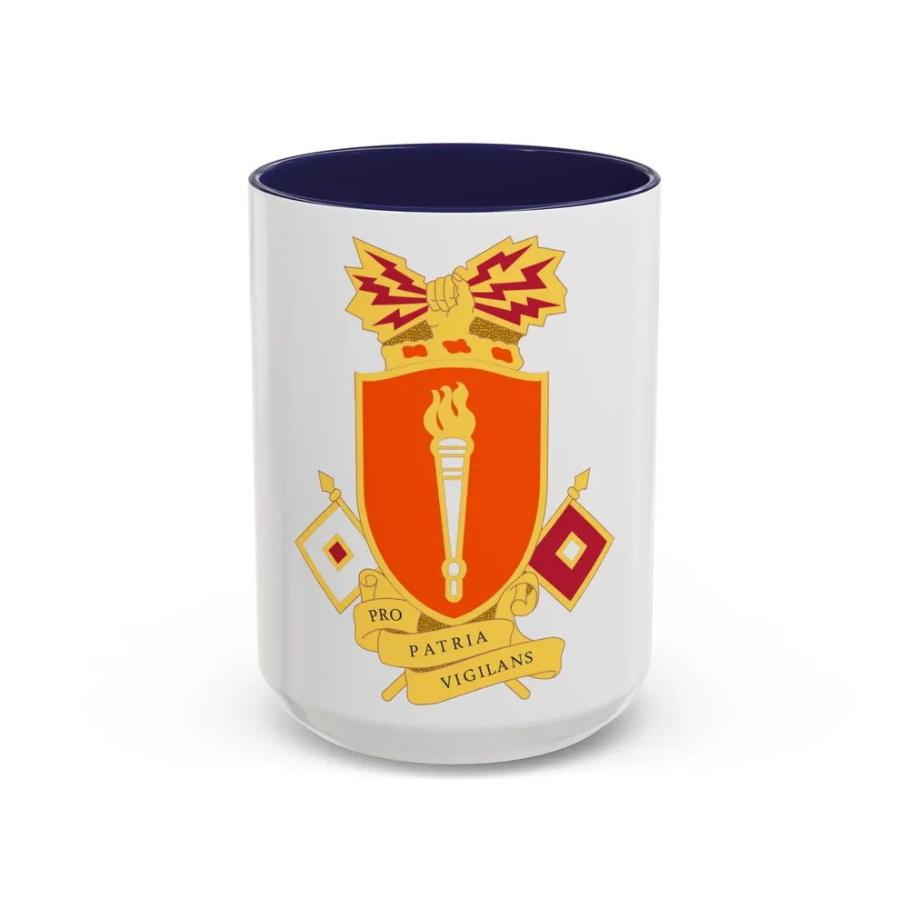 Signal Center and Fort Gordon and School 2 (U.S. Army) Accent Coffee Mug 15oz Navy - Go Mug Yourself